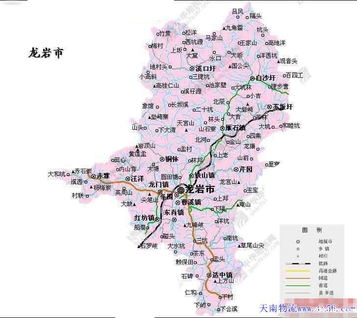 东莞到龙岩市地图 www.700lab.com